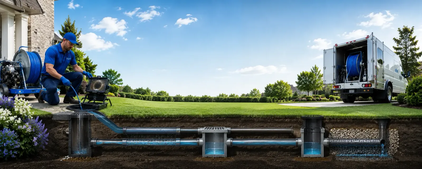 Outdoor drain cleaning information for Bridgeville, PA